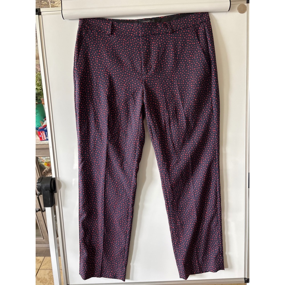 Banana Republic women's size 6 Avery straight leg navy ed slacks